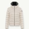 Iridescent down jacket with fixed hood - Image 4