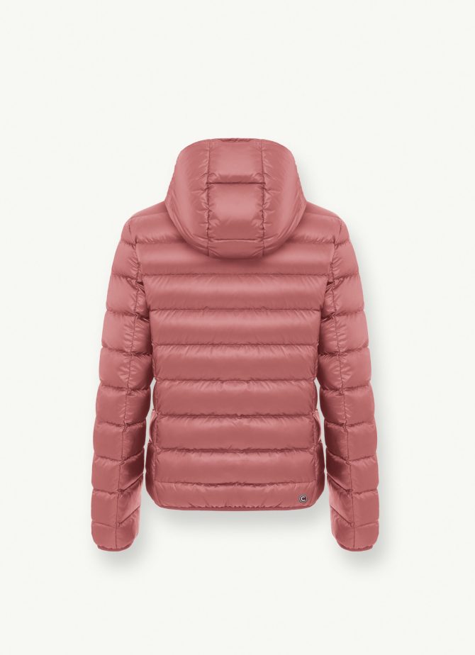 Iridescent down jacket with fixed hood - Image 5