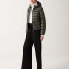 Iridescent down jacket with fixed hood - Image 2