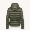 Iridescent down jacket with fixed hood - Image 5