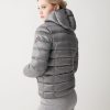 Iridescent down jacket with fixed hood - Image 3