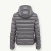 Iridescent down jacket with fixed hood - Image 5