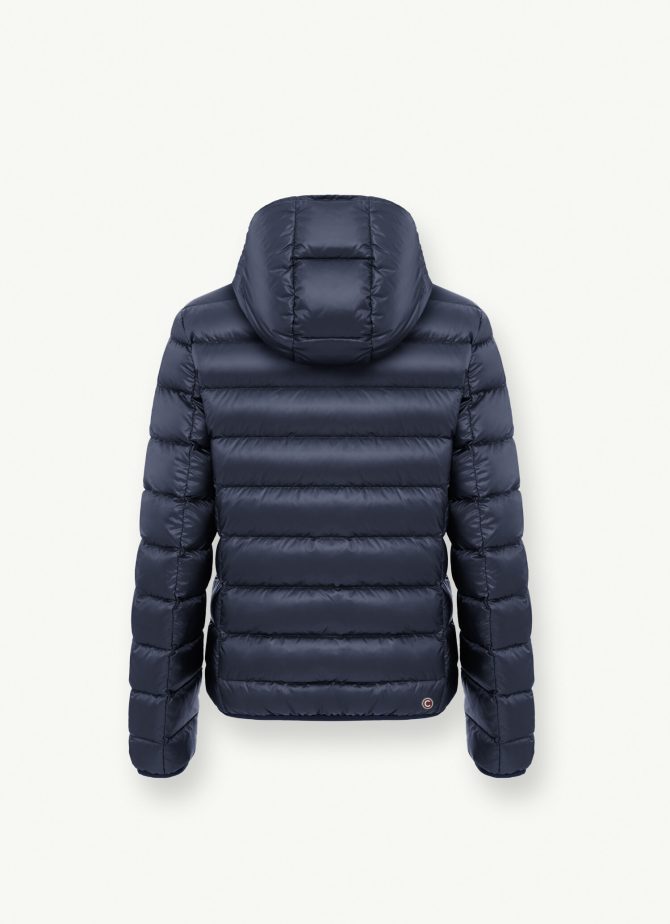 Iridescent down jacket with fixed hood - Image 5