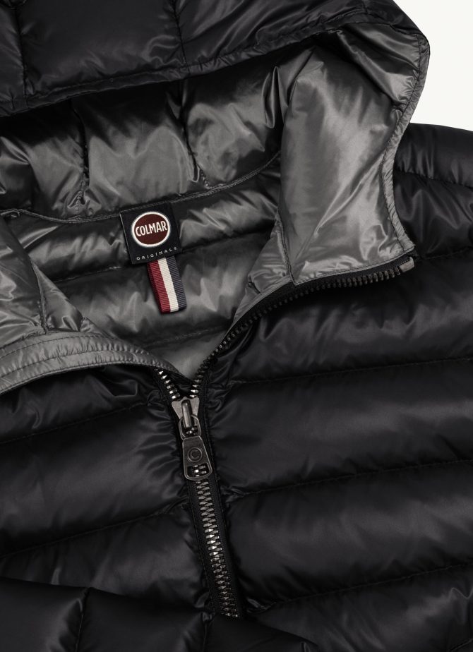 Iridescent down jacket with fixed hood - Image 6