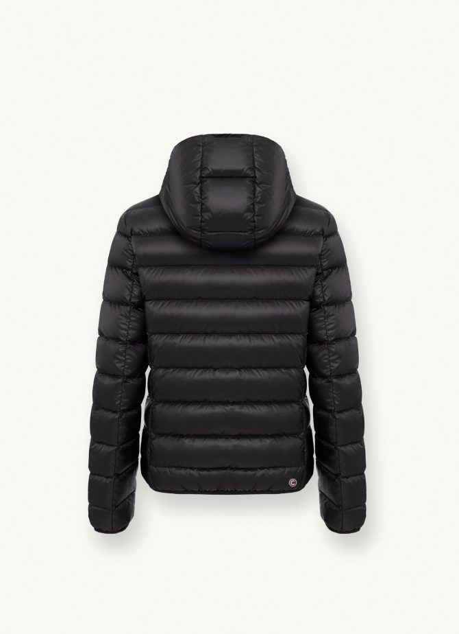 Iridescent down jacket with fixed hood - Image 5