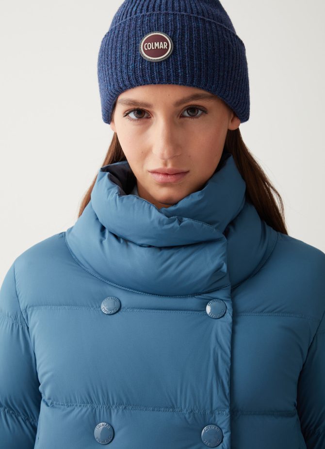 Stretch down coat with turtle neck - Image 3