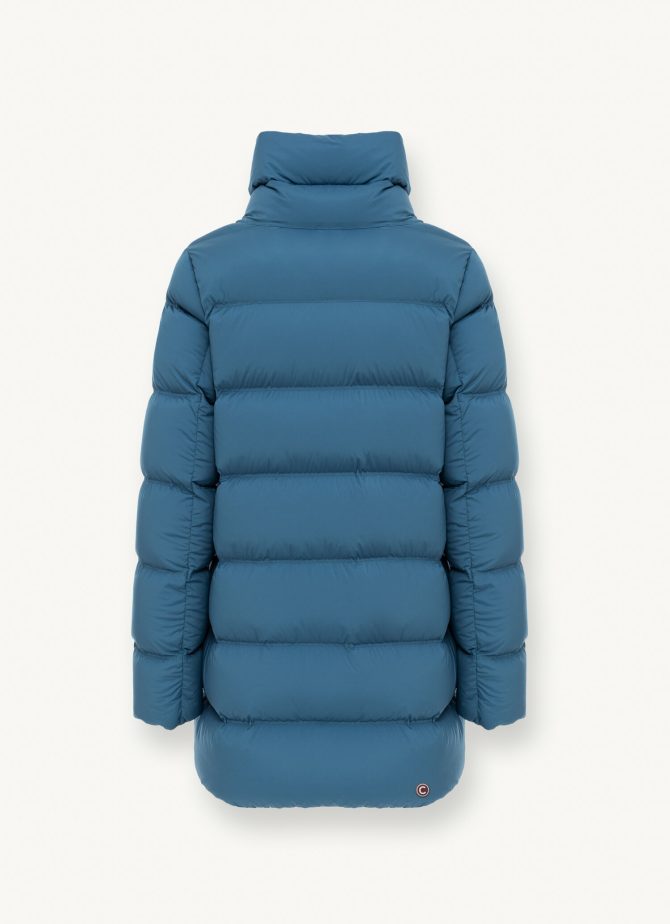 Stretch down coat with turtle neck - Image 5