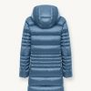 Long iridescent down jacket with detachable hood - Image 5