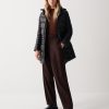 Long iridescent down jacket with detachable hood - Image 3