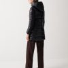 Long iridescent down jacket with detachable hood - Image 2