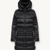 Long iridescent down jacket with detachable hood - Image 4
