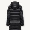 Long iridescent down jacket with detachable hood - Image 5
