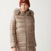 Longline iridescent recycled fabric down jacket - Image 2