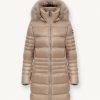 Longline iridescent recycled fabric down jacket - Image 4
