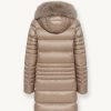 Longline iridescent recycled fabric down jacket - Image 5