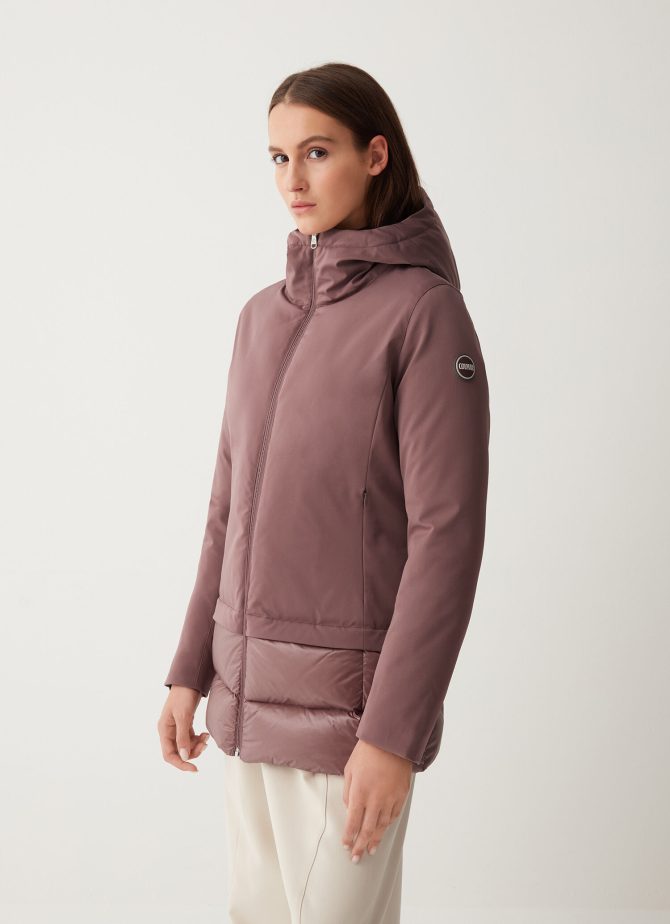 Long down jacket in 3-layer fabric - Image 3