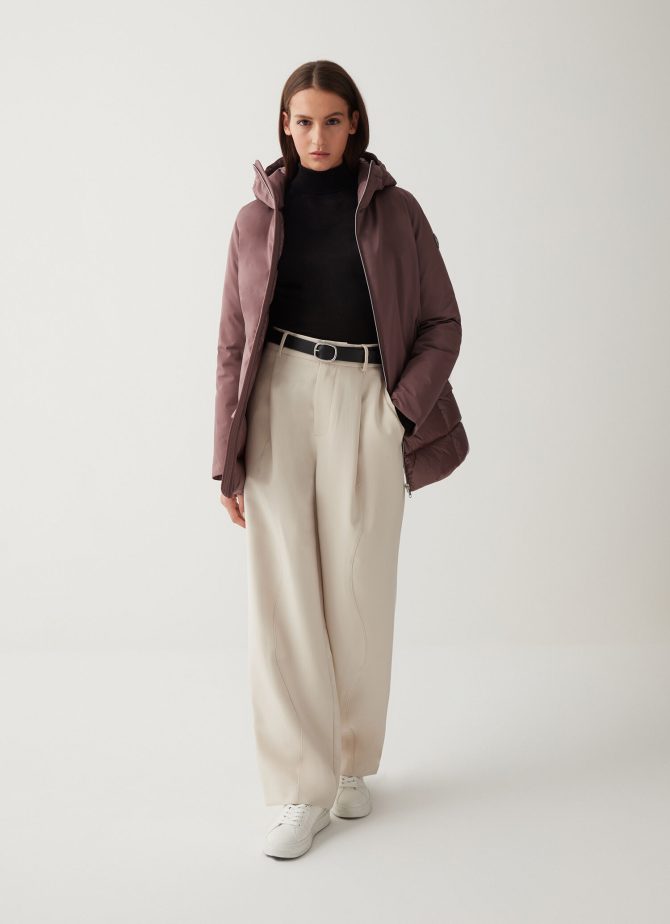 Long down jacket in 3-layer fabric - Image 2