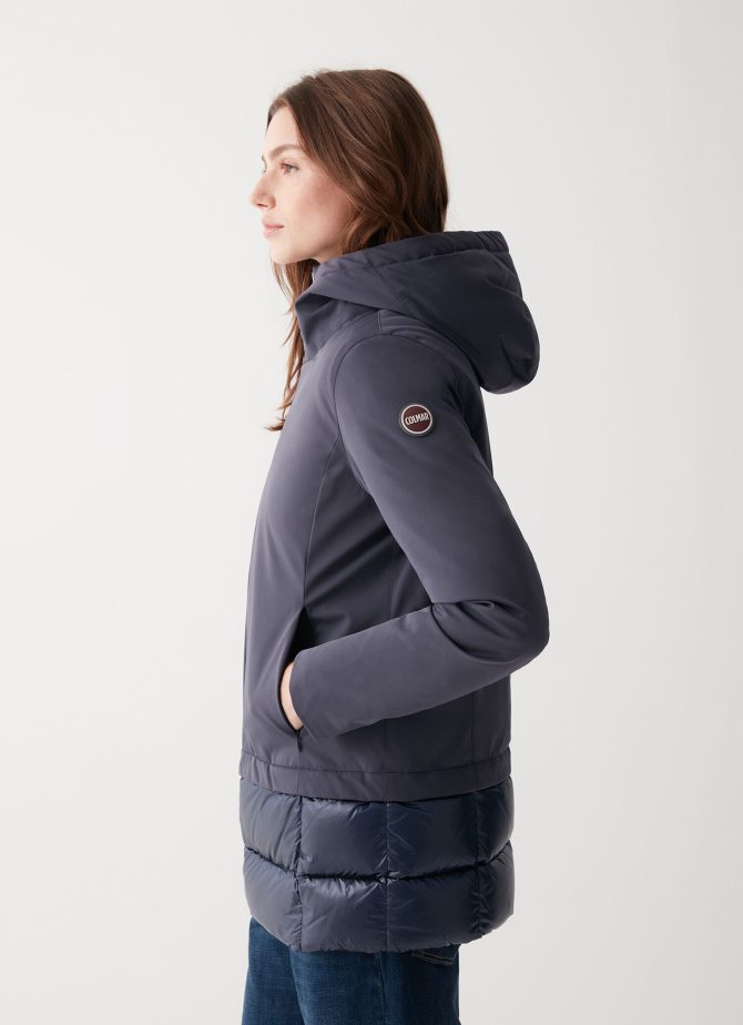 Long down jacket in 3-layer fabric - Image 3