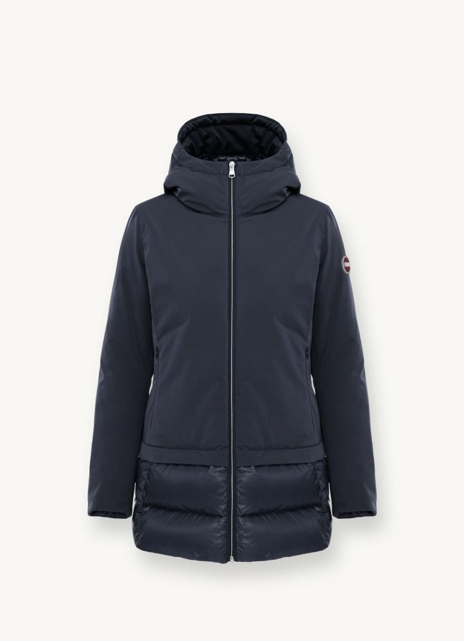 Long down jacket in 3-layer fabric - Image 4