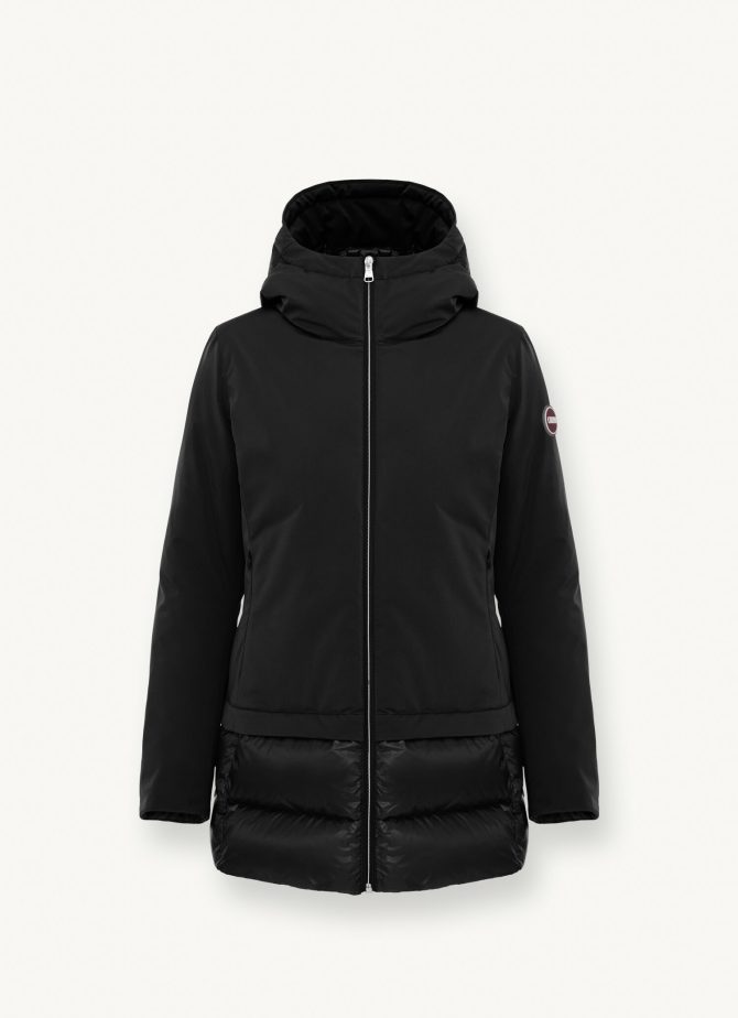 Long down jacket in 3-layer fabric - Image 4