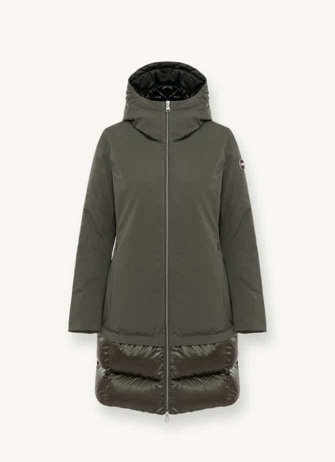 Down jacket with hood in 3-layer fabric - Image 4
