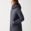 Satin down jacket with fixed hood - Image 3