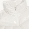 Down jacket with high collar in shiny fabric - Image 6