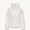 Down jacket with high collar in shiny fabric - Image 4