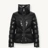 Down jacket with high collar in shiny fabric - Image 4