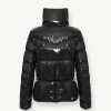 Down jacket with high collar in shiny fabric - Image 5