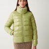 Down jacket with high collar and elasticated cuffs - Image 2