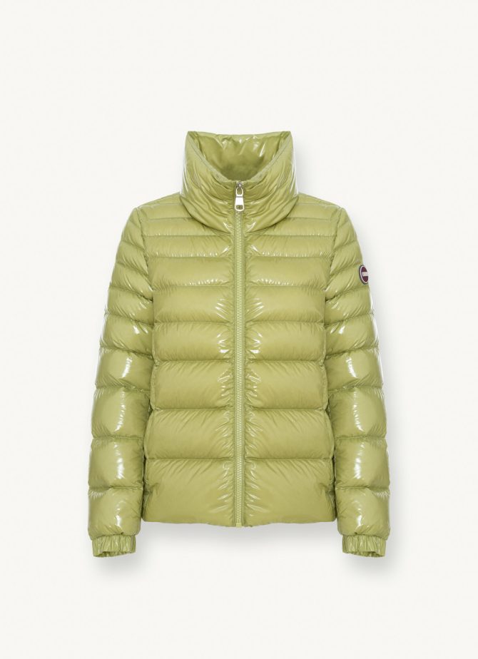 Down jacket with high collar and elasticated cuffs - Image 4