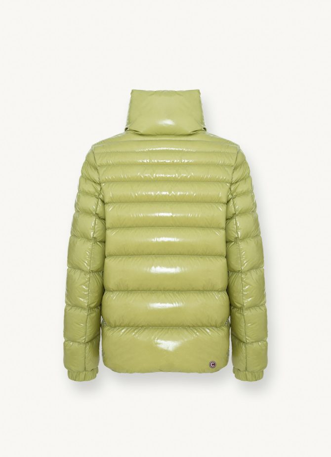 Down jacket with high collar and elasticated cuffs - Image 5