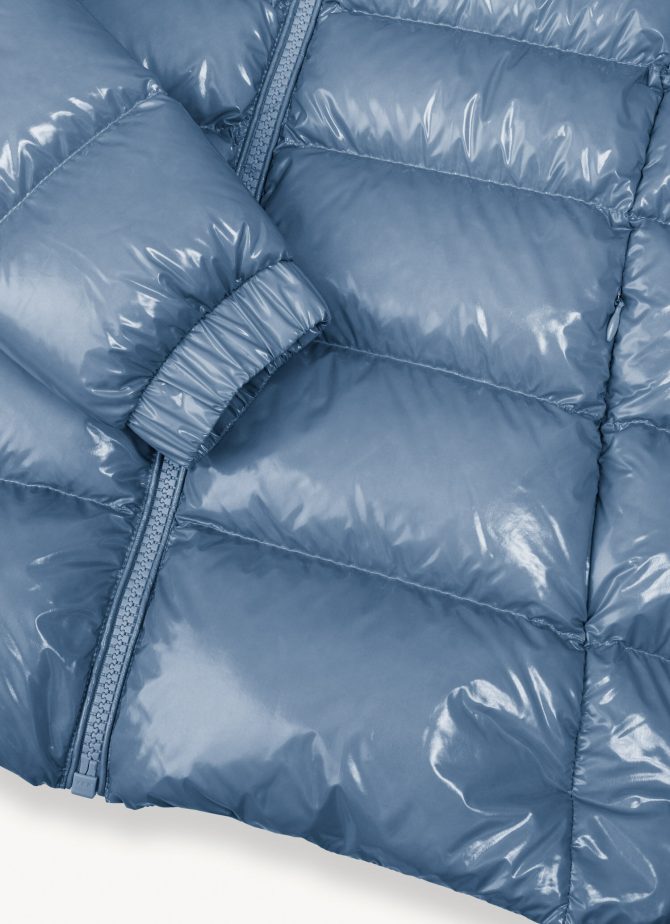 Down jacket with high collar and elasticated cuffs - Image 6