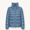 Down jacket with high collar and elasticated cuffs - Image 4