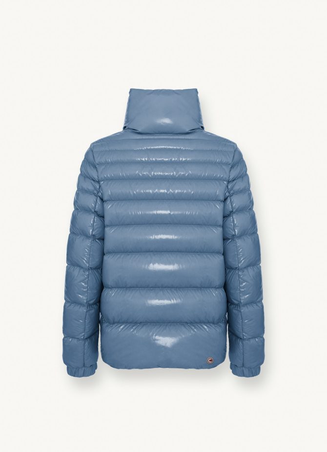 Down jacket with high collar and elasticated cuffs - Image 5