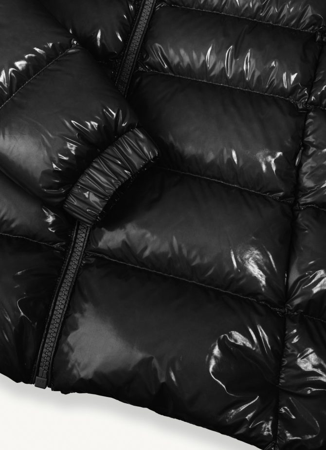 Down jacket with high collar and elasticated cuffs - Image 6