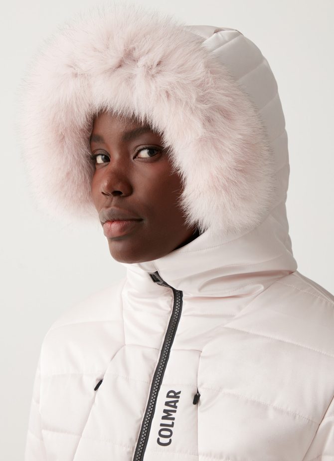 Stretch ski suit with hood