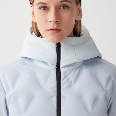 5-layer quilted ski jacket