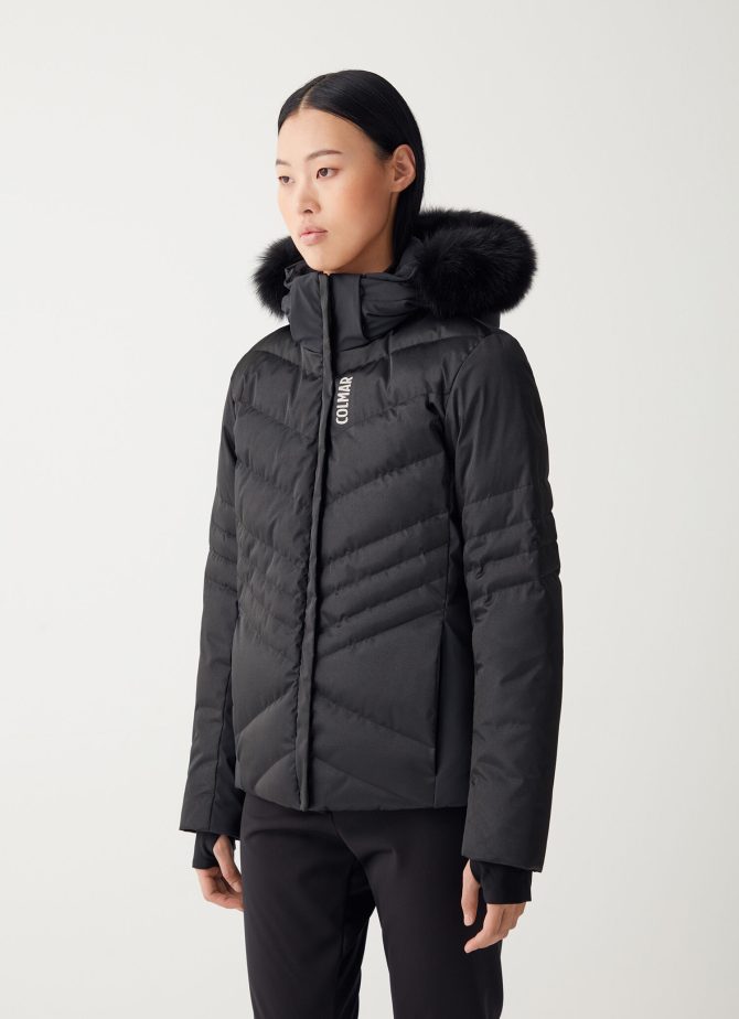 Waterproof satin ski jacket