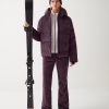 Puffy ski jacket with customised band
