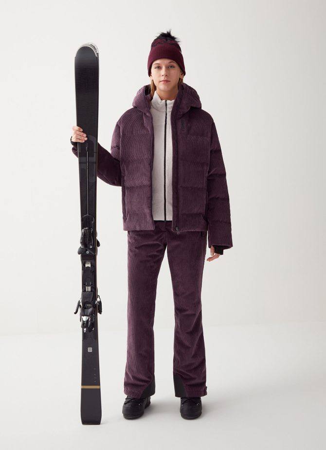 Puffy ski jacket with customised band