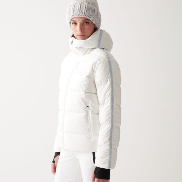 Puffy ski jacket with customised band