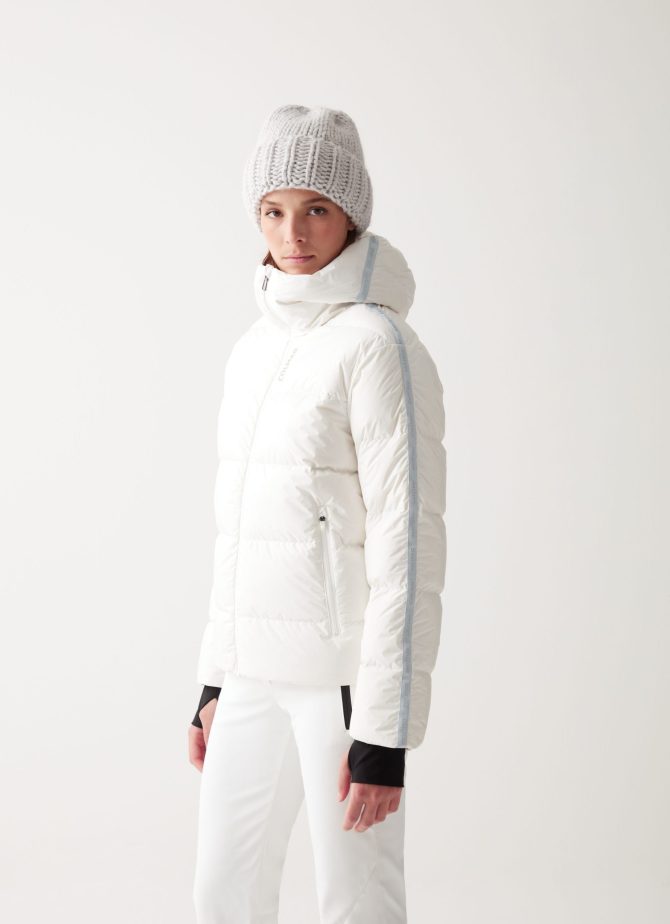 Puffy ski jacket with customised band