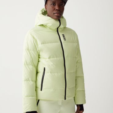 Puffy ski jacket with customised band