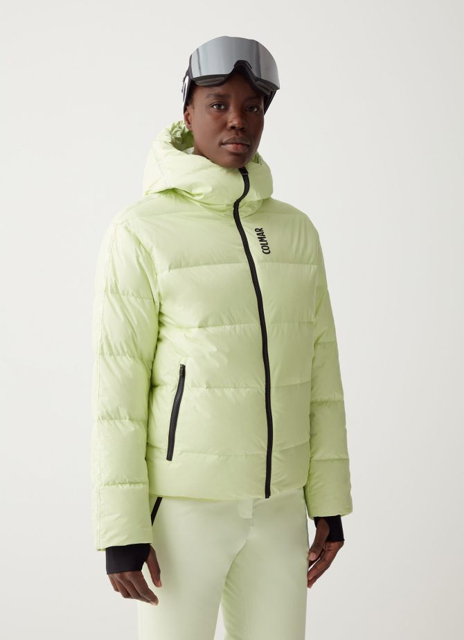 Puffy ski jacket with customised band