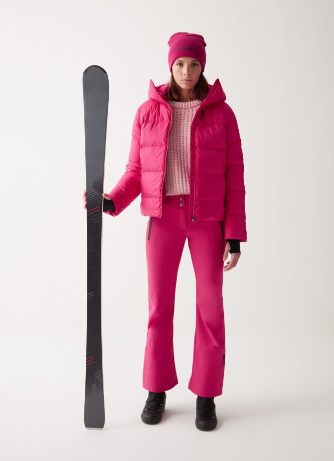 Puffy ski jacket with customised band