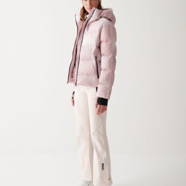 Ski jacket in printed rip-stop