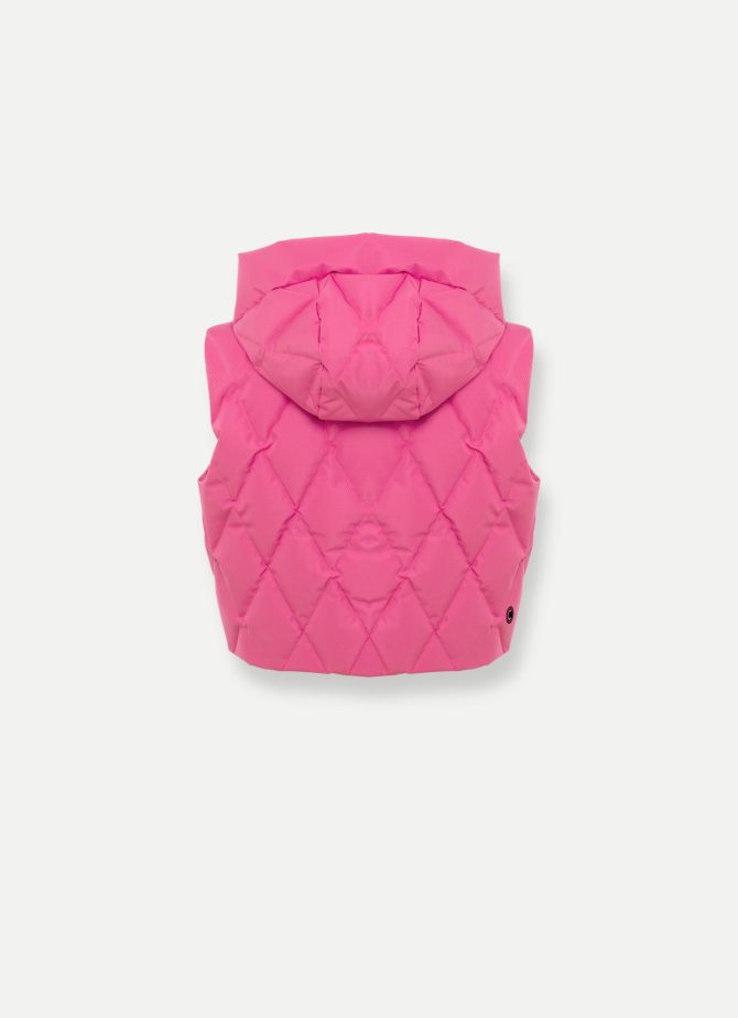 Stretch ski gilet with wide hood-collar - Image 5