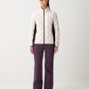 Down jacket with zipped pockets